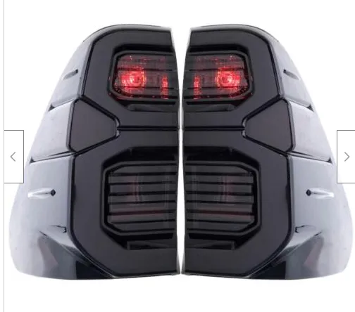 BAINEL LED Rear Tail Light Lamp Smoke Style Fit for Hilux Revo Rocco Rogue 2015-2021