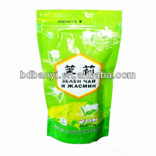 Plastic stand up pouch with zipper