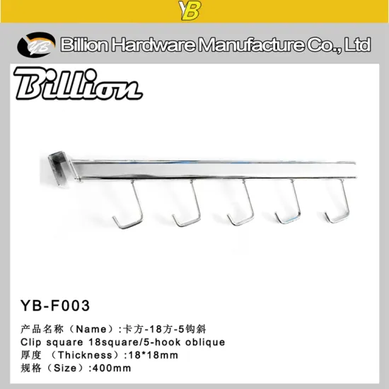 Chrome Plating hardware j hook waterfall