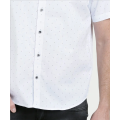 100% coton impression chemise décontractée pour hommes respectueux de l&#39;environnement