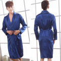 Lightweight summer silk satin robe sleepwear for men