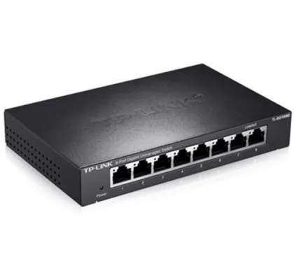 8 Port POE Switch with AC Power Supply