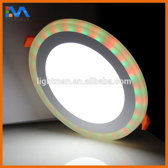 245mm 18W White White and 6W RGB Round LED Panel 3 Color in One