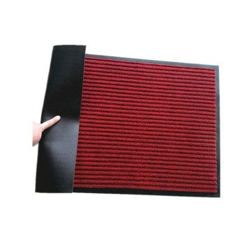 Ribbed outdoor hotel door entrance pile carpet