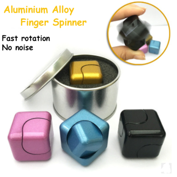 High quality magic cube stress release fidget toy hand spinner metal fidget finger gyro spinner bearing