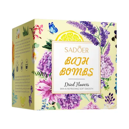 Lavender Rose Herbal Exfoliating Salt Ball - 100g Floral Fragrance Bath Salt