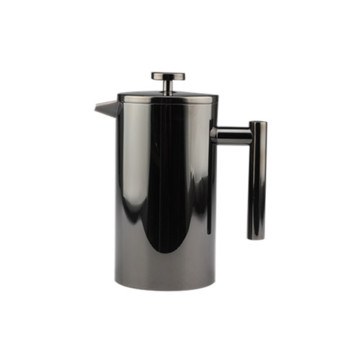 Black Mirror Polishing French Press Pot