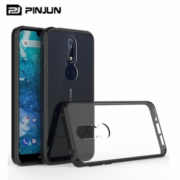 Nokia 7.1 Clear Hard Case - Transparan, Shockproof, dan Anti -SCRATCH