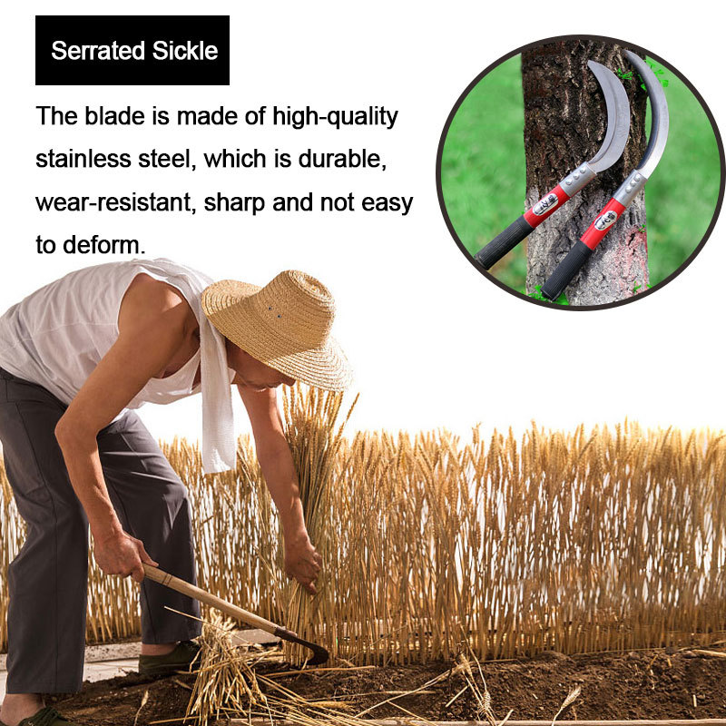 Agricultural serrated sickle stainless steel lawn mower sickle