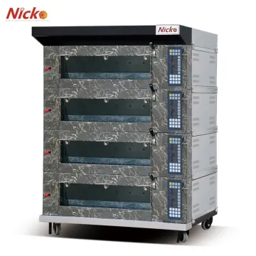 4 Decks 8 Trays Commercial Industrial Bread Gas Electric Baking Deck Pizza Oven