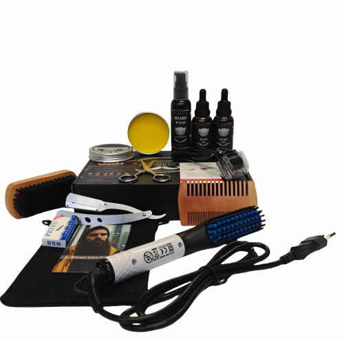 Kit de aseo de barba masculina de 12 piezas