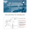 SPE PEM Hidrogen Inhalator de inhalare de hidrogen de hidrogen