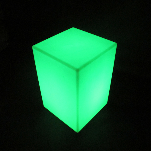 Led Light Up Outdoor Furniture Cadeira de cubo conduzida