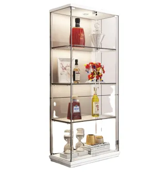 Customized Modern Luxury Living Room Furniture: Glass Red Wine Display Bar Cabinet for Hotels