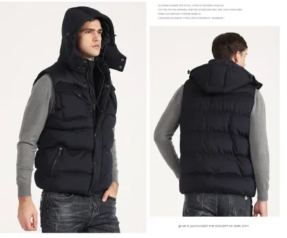 Customized Wholesale Cotton Down Vest Jacket With Sleeves
