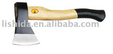 AXE WITH WOODEN HANDLE