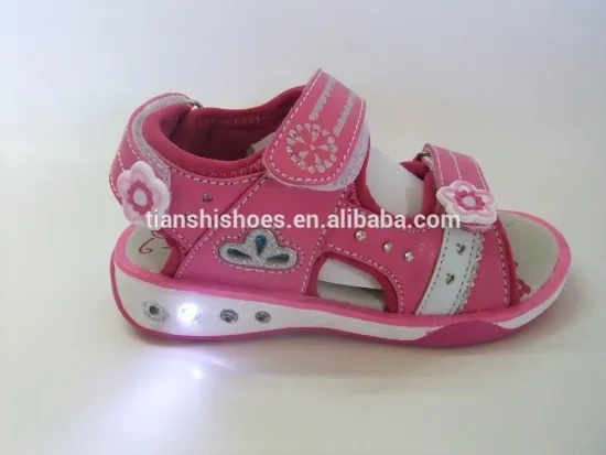 X17014 2016 wholesale latest design girls pu sandals