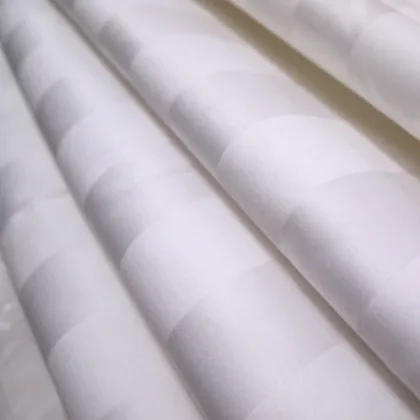 Organic Cotton Sateen Stripe Fabric