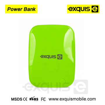 Exquis hot sell fashionable green cosmetic box shape power bank / mobile charger 7800 mah