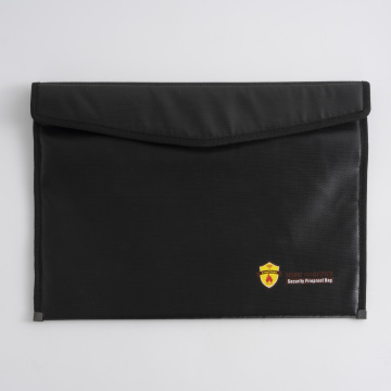 Black Waterproof Passport Case with Zipper