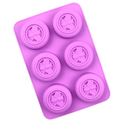 JOYWAVE 6-Cavity Bee Honeycomb Soap & Baking Molds