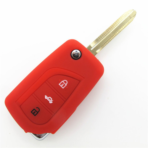 Classic Toyota 3 buttons silicone key cover