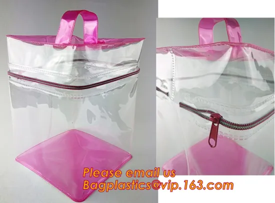 Custom made all kinds transparent plastic make up bag clear pvc cosmetic bag for women, new fashion eco-friendly cheap wholesale