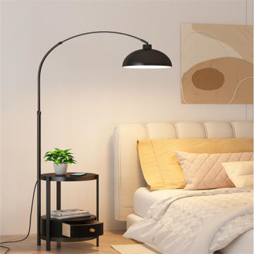 JYLIGHTING Modern Simple Luxury Black White Bedside LED Floor Lamp
