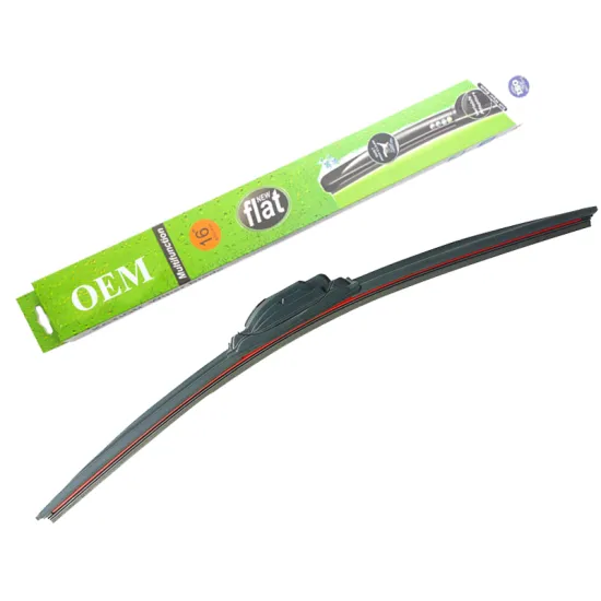 Red Innovative Design Soft Frameless Wipers with 16 Adaptors for Car Windshield