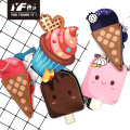 Ice-cream style simple PU coin purse