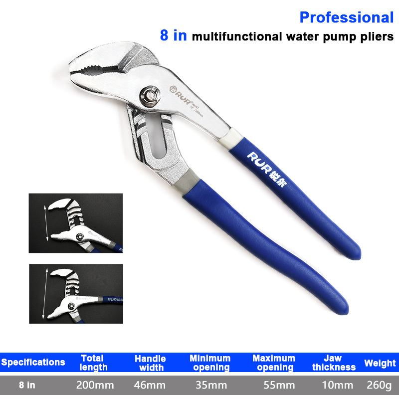 German style multifunctional eagle beak water pump pliers, large opening pliers for water pipes