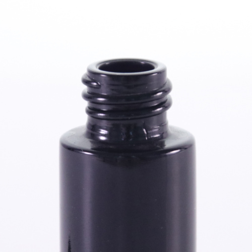 15 ml schwarze Glas -Tropfenflasche mit Pressekappe