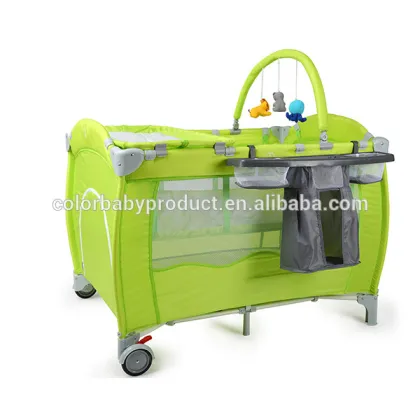 EN71 certification new design Steel large Square green baby playpens for outside