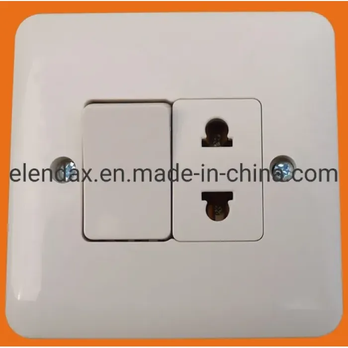 Кремовый двухклавишный настенный выключатель для дома