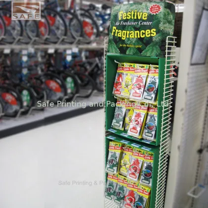 Oil Printing Corrugated Cardboard Display Racks , Magazine Pop Display