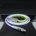 Waterproof RGB blinking Micro/Type-C/Lightening mobile cable