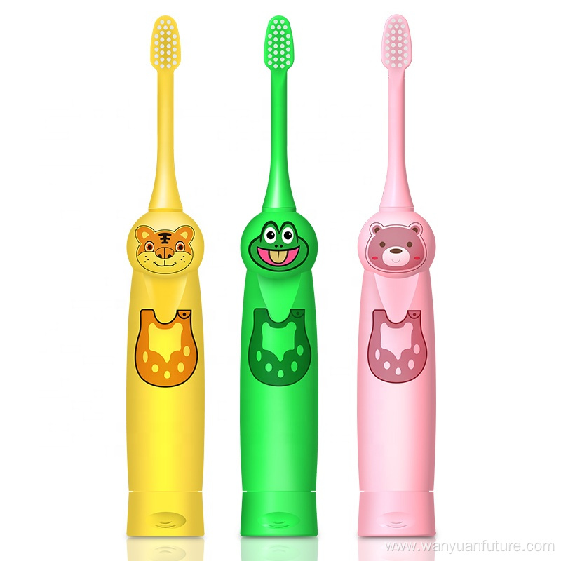 Factory price Baby Toothbrush Battery Operated Toothbrush For Kids flashing Toothbrush