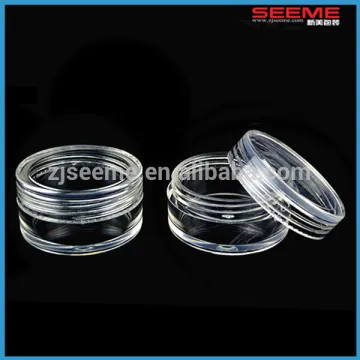 Mini jar 5ML plastic jars,cosmetic jar 5ml for Gel Cream Serum ,Round clear Small Plastic 5ml 5g Jar