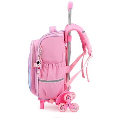 Mochila de Cartoon para Crianças para Escola com Rodas