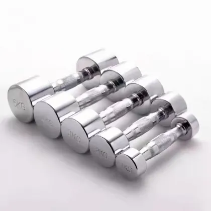 Solid steel fixed dumbbells fitness equipment