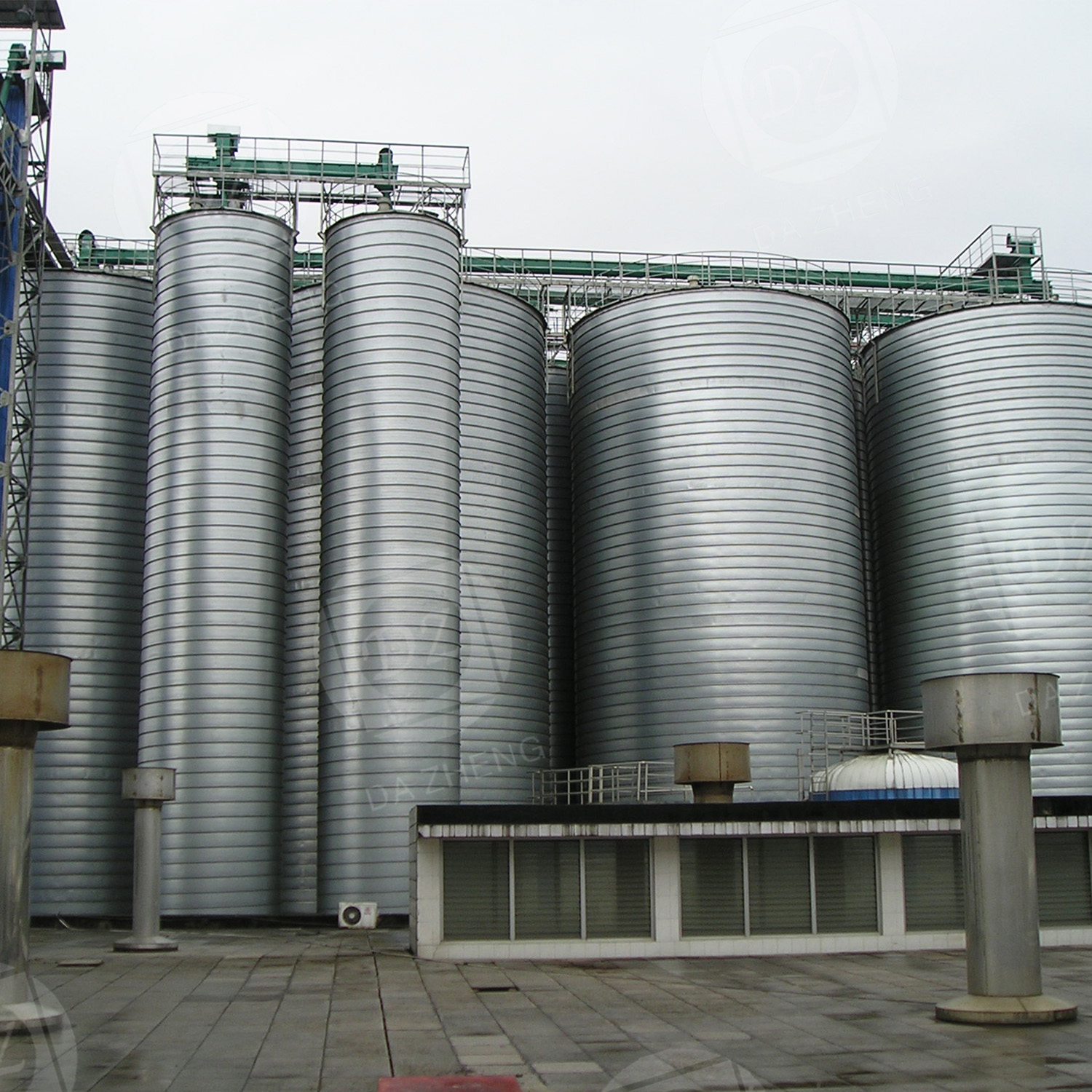 Спирална стоманена плоча силоз за транспортиране на въглища