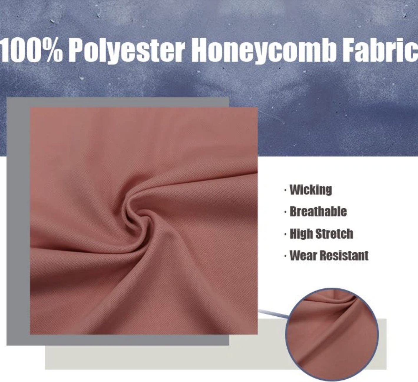 100% Polyester Honeycomb Fabric