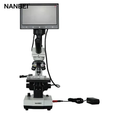 Laboratory LCD Screen Monocular Biological Microscope