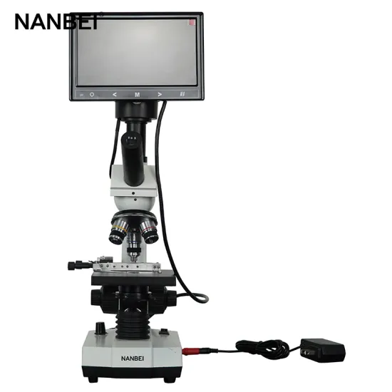 Laboratory LCD Screen Monocular Biological Microscope