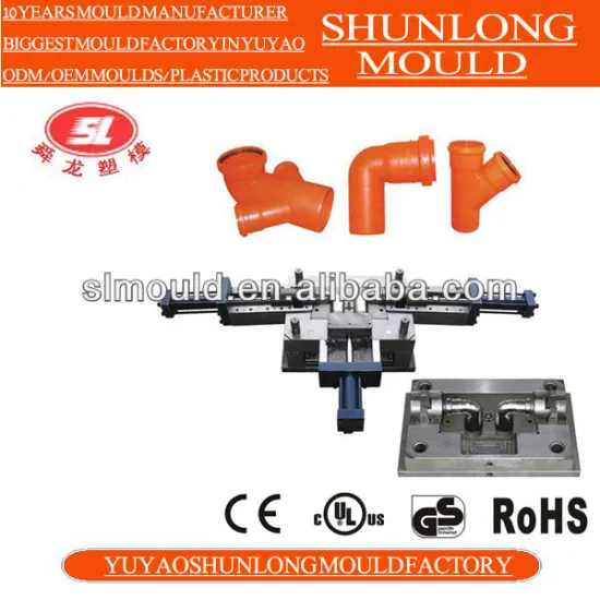 Professional mould factory for standard size pvc pipe fitting mould in yuyao China