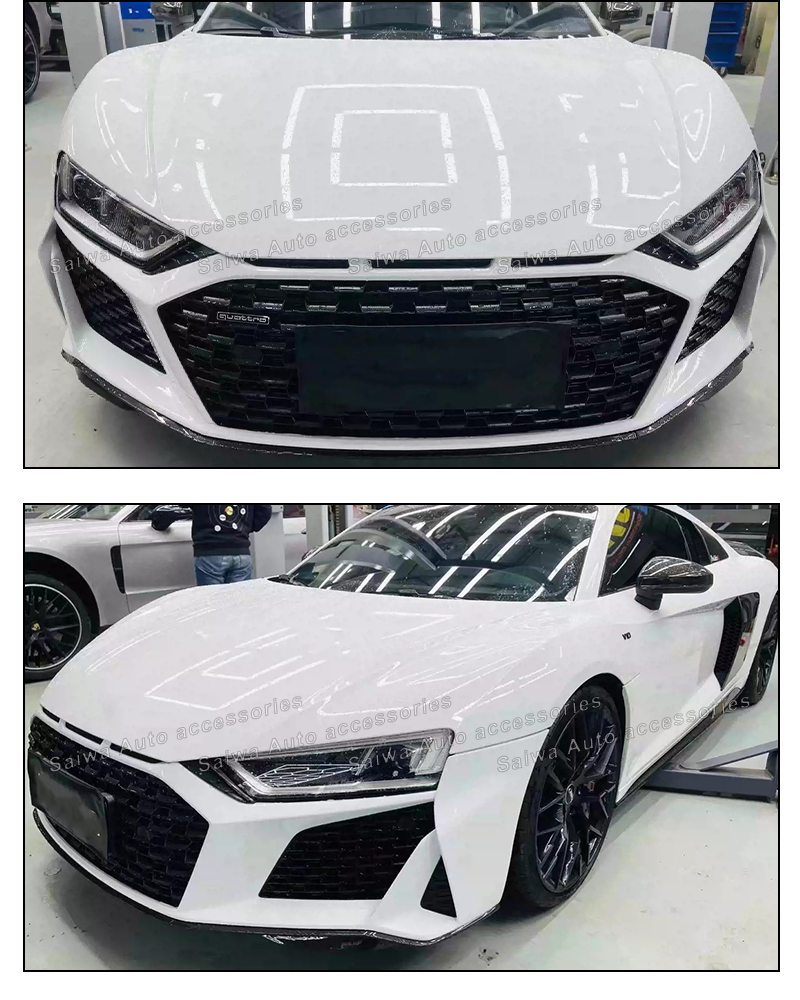 R8 Upgrade Facelift Body Kit For Audi R8 2016-2018 - Front And Rear ...