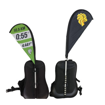 Sunshine Custom Printed Rectangle Vertical Banner with Pole Stand for Street Exhibitions and Festivals