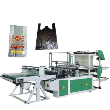 Automatic Double-Layer Four-Line Bottom Sealing T-shirt Bag Making Machine