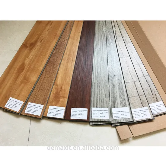 7x48inch 4-5mm wear resistant click system pvc commercial vinyl flooring