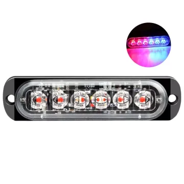 1X6 LED Ultra-Slim Aluminum Tail Marker Light with Strobe Warning, Waterproof, and Easy Installation